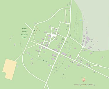 Click the map to explore the buildings of Bodie...